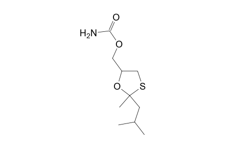 2-isobutyl-2-methyl-1,3-oxathiolane-5-methanol, carbamate