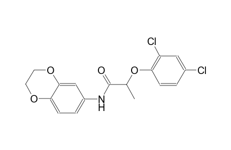 2-(2,4-Dichlorophenoxy)-N-(2,3-dihydro-1,4-benzodioxin-6-yl)propanamide