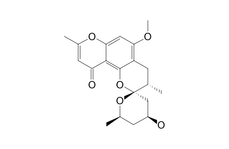 CHAETOQUADRIN-A;CQ-1;(2'R,3'R,5'R,7'S)-6-[(5,3':3',7'-DIEPOXY-5'-HYDROXY-2'-METHYL)-OCTYL]-7-METHOXY-2-METHYL-CHROMONE