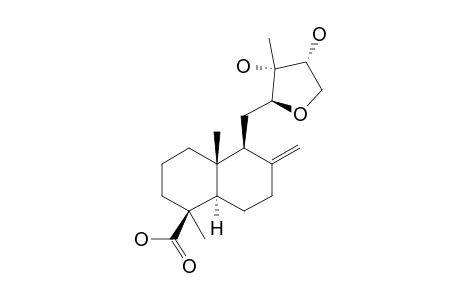 12-(S),13-(S),14-(R)-TRIHYDROXY-LABDA-12,15-EPOXY-8(17)-EN-19-OIC-ACID