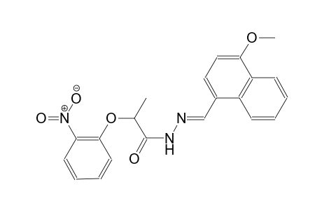 N'-[(E)-(4-methoxy-1-naphthyl)methylidene]-2-(2-nitrophenoxy)propanohydrazide