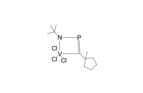 1-tert-Butyl-4,4,4-trichloro-3-(1-methylcyclopentyl)-1,2,4-azaphosphavanada(v)cyclobut-2-ene