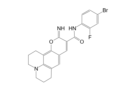 1H,5H,11H-[1]benzopyrano[6,7,8-ij]quinolizine-10-carboxamide, N-(4-bromo-2-fluorophenyl)-2,3,6,7-tetrahydro-11-imino-