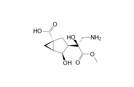 (1R,3R,4S,5S,1'S)-(+)-4-Hydroxy-3-(1'-aminomethyl-1'-hydroxy-1'-methoxycarbonylmethyl)bicyclo[3.1.0]hexane-1-carboxylic acid