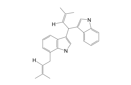 3-[1-(3-INDOLYL)-3-METHYL-2-BUTENYL]-7-(3-METHYL-2-BUTENYL)-INDOLE;ANNONIDINE-B