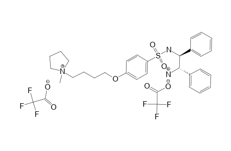 #3E;1-[4-[4-[[[(1S,2S)-2-AMINO-1,2-DIPHENYLETHYL]-AMINO]-SULFONYL]-PHENOXY]-BUTYL]-1-METHYLPYRROLIDINIUM-MONO-(TRIFLUOROACETATE)-TRIFLUOROACETIC-ACID-SALT