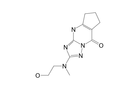 2-[N-(2-HYDROXYETHYL)-N-METHYL]-AMINO-CYCLOPENTA-[D]-6,7-DIHYDRO-8H-1,2,4-TRIAZOLO-[1,5-A]-PYRIMIDIN-5(9H)-ONE