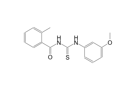 N-(3-methoxyphenyl)-N'-(2-methylbenzoyl)thiourea