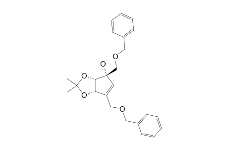 (+/-)-1,6-DI-O-BENZYL-3,4-O-ISOPROPYLIDENE-2A,5-DIDEHYDRO-2A-CARBA-ALPHA-PSICOFURANOSE