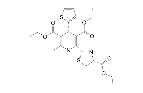 (4S,2'R,4'R)-DIETHYL-2-(4'-ETHOXYCARBONYL-2'-THIAZOLIDINYL)-6-METHYL-4-(THIEN-2''-YL)-1,4-DIHYDROPYRIDINE-3,5-DICARBOXYLATE