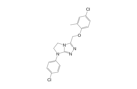 3[-(2-Methyl-4-chloro)phenoxymethyl]-7-(4-chlorophenyl)-5H-6,7-dihydroimidazo[2,1-c][1,2,4]triazole