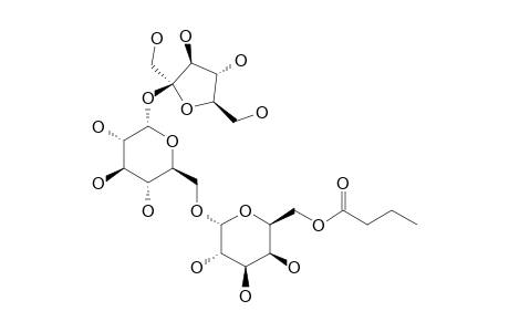 6''-O-BUTANOYL-RAFFINOSE;MINOR-PRODUCT;ALPHA-GALACTOPYRANOSYL-(1->6)-ALPHA-GLUCOPYRANOSYL-(1->2)-BETA-FRUCTOFURANOSE-BUTANOATE