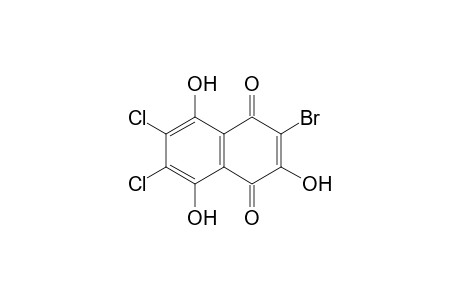 2-Bromo-6,7-dichloro-3,5,8-trihydroxy-1,4-dihydronaphthalene-1,4-dione