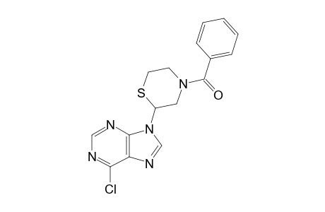 6-CHLORO-9-(4-BENZOYL-1-THIA-4-AZA-CYCLOHEXAN-2-YL)-9H-PURINE