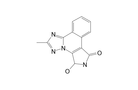 5,6-DIHYDRO-5-HYDROXY-2-METHYL-7H-PYRROLO-[3,4-C]-[1,2,4]-TRIAZOLO-[5,1-A]-ISOQUINOLIN-7-ONE