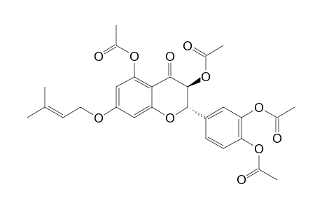 3,5,3',4'-TETRAACETOXY-7-(2,3-EN-METHYLBUTYLOXY)-2,3-DIHYDROFLAVONOL