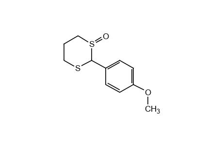 2-(p-methoxyphenyl)-m-dithiane, 1-oxide