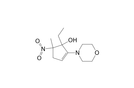 1-Ethyl-5-methyl-2-morpholino-5-nitrocyclopent-2-enol