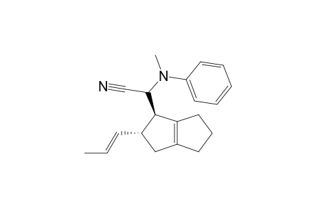 2-(N-Methylanilino)-2-((2R,3R)-3-prop-1-enylbicyclo[3.3.0]oct-1(5)-en-2-yl)acetonitrile