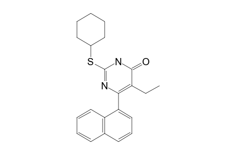 2-(CYCLOHEXYLTHIO)-5-ETHYL-6-(NAPHTH-1-YL)-PYRIMIDINE-4(3H)-ONE