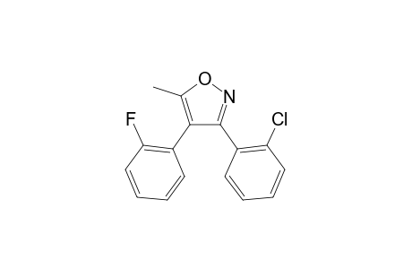 3-(2-Chlorophenyl)-4-(2-fluorophenyl)-5-methylisoxazole