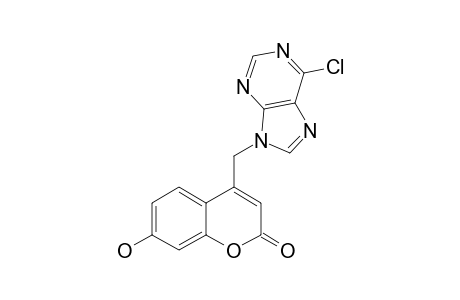 1-[(7-HYDROXY-2-OXO-2H-CHROMEN-4-YL)-METHYL]-6-CHLORO-PURINE