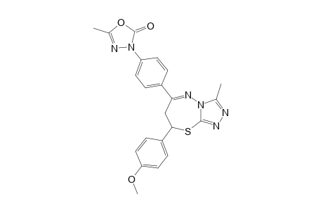 #7O;5-METHYL-3-[PARA-(8'-(4-METHOXYPHENYL)-3'-METHYL-7',8'-DIHYDRO-S-[1,2,4]-TRIAZOLO-[3,4-B]-1,3,4-THIADIAZEPINE-6'-YL)-PHENYL]-3H-2-OXO-DELTA(4)-1,3,4-OXADIA