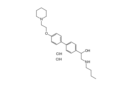 alpha-[(BUTYLAMINO)METHYL]-4'-(2-PIPERIDINOETHOXY)-4-BIPHENYLMETHANOL, DIHYDROCHLORIDE