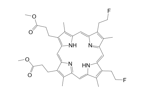 21H,23H-Porphine-2,18-dipropanoic acid, 7,12-bis(2-fluoroethyl)-3,8,13,17-tetramethyl-, dimethyl ester