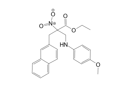 Ethyl 3-(4-methoxyphenylamino)-2-(naphthalen-2-ylmethyl)-2-nitropropanoate