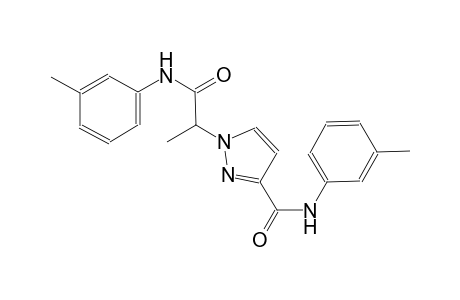 1H-pyrazole-1-acetamide, alpha-methyl-N-(3-methylphenyl)-3-[[(3-methylphenyl)amino]carbonyl]-