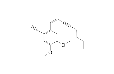 1-ETHYNYL-4,5-DIMETHOXY-2-[(1Z)-1-OCTEN-3-YNYL]-BENZENE