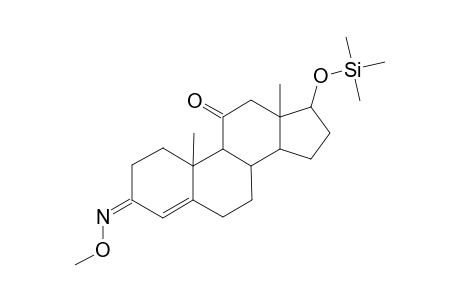 ANDROST-4-ENE-17.BETA.-OL-3,11-DIONE(3-O-METHYLOXIME-17.BETA.-TRIMETHYLSILYL ETHER