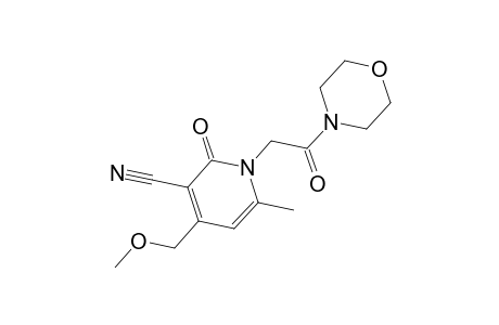 3-Pyridinecarbonitrile, 1,2-dihydro-4-(methoxymethyl)-6-methyl-1-[2-(4-morpholinyl)-2-oxoethyl]-2-oxo-