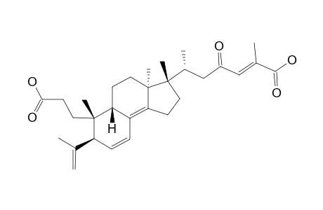 (-)-REL-(24E)-23-OXO-3,4-SECO-9-BETA-H-LANOSTA-4(28),6,8(14),24-TETRAEN-3,26-DIOIC-ACID