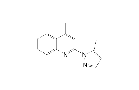 2-(5-METHYL-PYRAZOL-1-YL)-4-METHYL-QUINOLINE