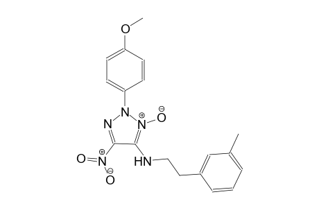 N-[2-(4-methoxyphenyl)-5-nitro-3-oxido-2H-1,2,3-triazol-4-yl]-N-[2-(3-methylphenyl)ethyl]amine