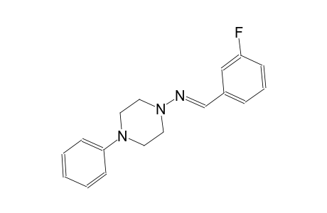 1-piperazinamine, N-[(E)-(3-fluorophenyl)methylidene]-4-phenyl-