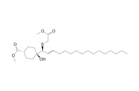 Methyl [4(S)-[1.alpha.,4.beta.,4(Z)]]-4-Hydroxy-4-[1-[(2-methoxy-2-oxoethyl)thio]-2-hexadecenyl]cyclohexanecarboxylate