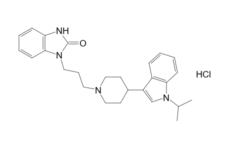 1-{3-[4-(1-isopropylindol-3-yl)piperidino]propyl}-2-benzimidazolinone, monohydrochloride