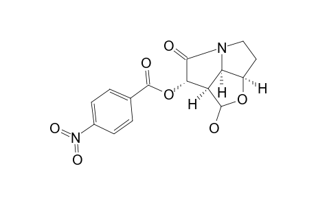 (+)-(1S,5AS,7AR,7BR)-7-HYDROXY-1-[(4-NITROBENZOYL)-OXY]-6-OXAOCTAHYDRO-2H-CYCLOPENTA-[GH]-PYRROLIZIN-2-ONE