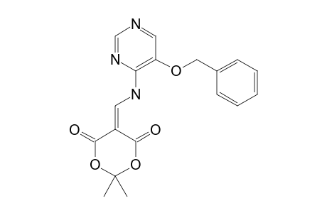 ISOPROPYLIDENE-N-(4-(5-BENZYLOXY-PYRIMIDINYL))-AMINOMETHYLENEMALONATE