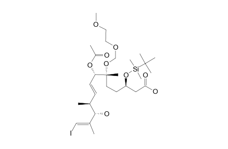 #46;[3R,6R,7S,(8E),10S,11S,(12E)]-7-(ACETYLOXY)-3-[[TERT.-BUTYL-(DIMETHYL)-SILYL]-OXY]-11-HYDROXY-13-IODO-6-[(2-METHOXYETHOXY)-METHOXY]-6,10,12-TRIMETHYL-TRIDE