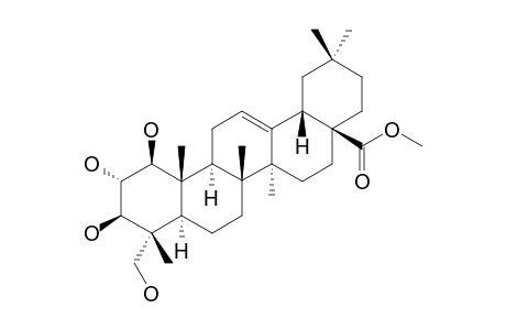 MUCUNAGENIN-A;METHYL-1-BETA,2-ALPHA,3-BETA,23-TETRAHYDROXY-OLEAN-12-EN-28-OATE