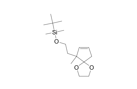 3-[2'-(TERT.-BUTYLDIMETHYLSILYLOXY)-ETHYL]-4,4-ETHYLENEDIOXY-3-METHYLCYCLOPENT-1-ENE