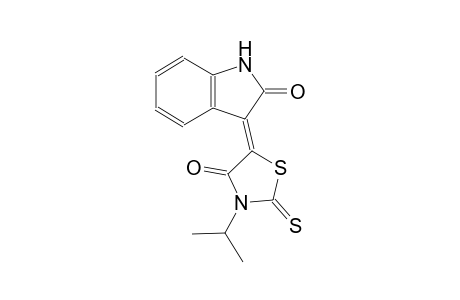 (3Z)-3-(3-isopropyl-4-oxo-2-thioxo-1,3-thiazolidin-5-ylidene)-1,3-dihydro-2H-indol-2-one