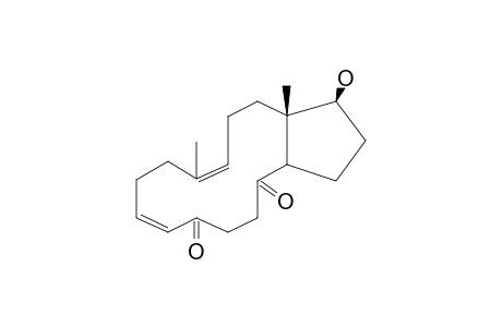 (3E,9E)-17-BETA-HYDROXY-5,10:8,9-DISECOANDROSTA-3,9-DIENE-5,8-DIONE