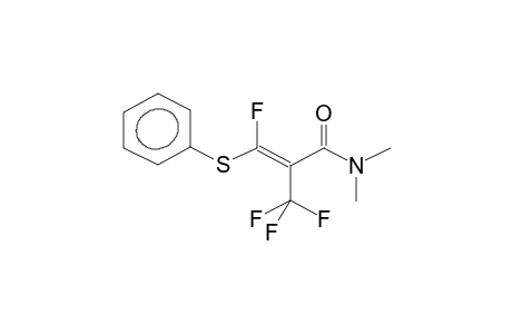 TRANS-ALPHA-TRIFLUOROMETHYL-BETA-FLUORO-BETA-PHENYLTHIOACRYLIC ACID, N,N-DIMETHYLAMIDE