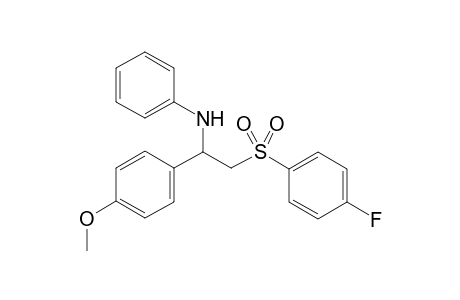 N-(2-((4-Fluorophenyl)sulfonyl)-1-(4-methoxyphenyl)ethyl)aniline