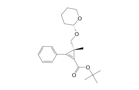 1-Cyclopropene-1-carboxylic acid, 3-methyl-2-phenyl-3-[[(tetrahydro-2H-pyran-2-yl)oxy]methyl]-, 1,1-dimethylethyl ester, (R*,S*)-